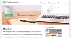 Desktop Screenshot of abschlussarbeiten.net