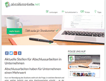Tablet Screenshot of abschlussarbeiten.net